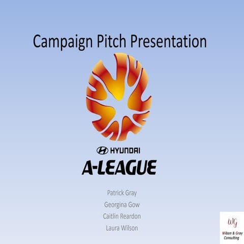 Campaign pitch presentation