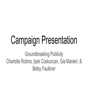 Campaign Snapshot
