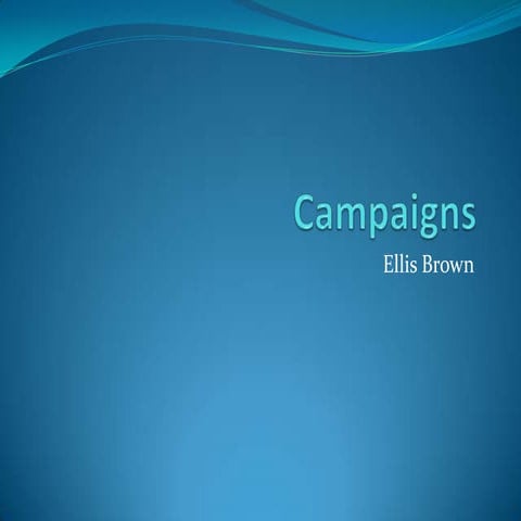 Campaigns blogger ellis