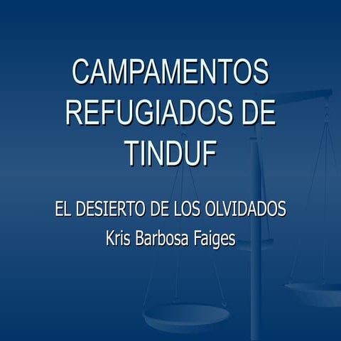 Campamentos refugiados de tinduf[