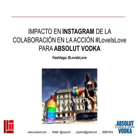 Campaña Absolut Vodka #LoveIsLove