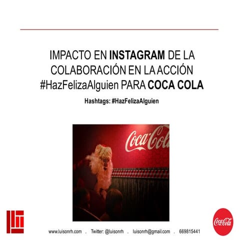 Campaña Coca Cola #HazFelizaAlguien