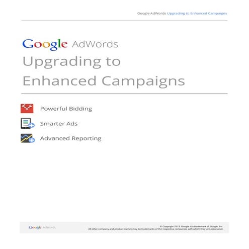 Campañas avanzadas google adwords