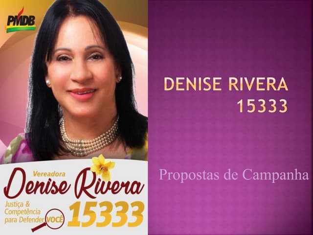 Campanha vereadora 2016   DENISE RIVERA