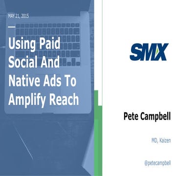 Using Paid Social & Native Ads to Amplify Reach (SMX London 2015)