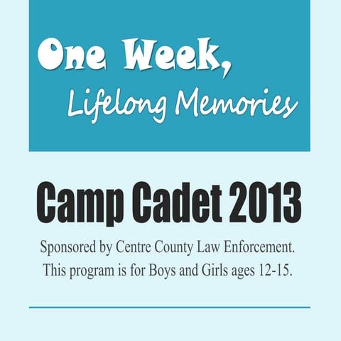 Camp cadet 2013