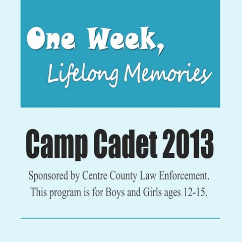 Camp cadet 2013