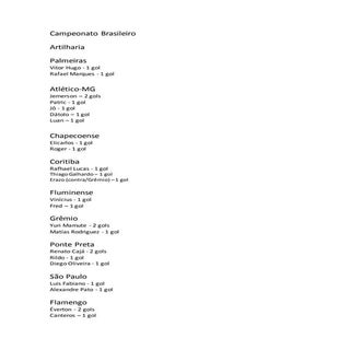 Campeonato brasileiro   artilharia