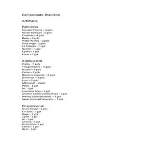 Campeonato brasileiro   artilharia