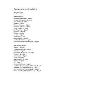 Campeonato brasileiro   artilharia