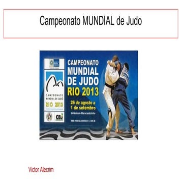 Campeonato mundial de judo