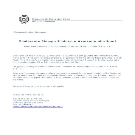 Campionato basket under 13 14