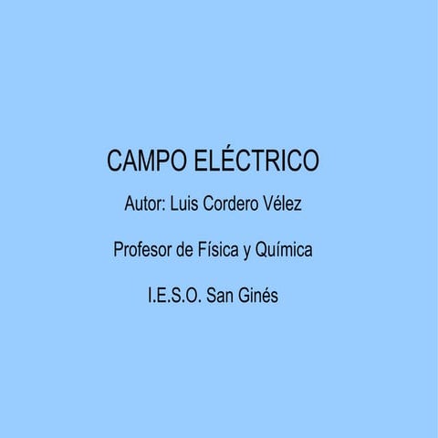 Campo electrico