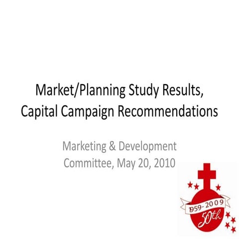 Camp Feasibility Study Results, 5-20-10