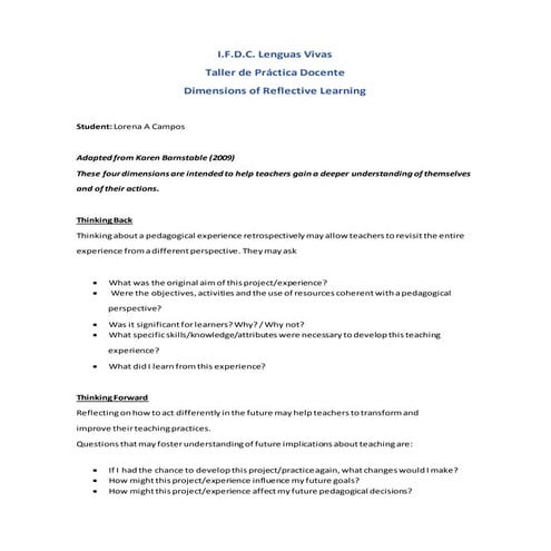 Campos  TPD- four dimensions- primary level