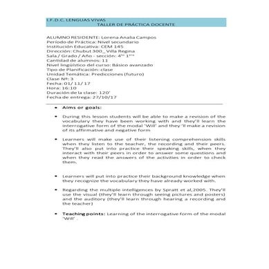 Campos TPD-lesson 3- secondary level - passed