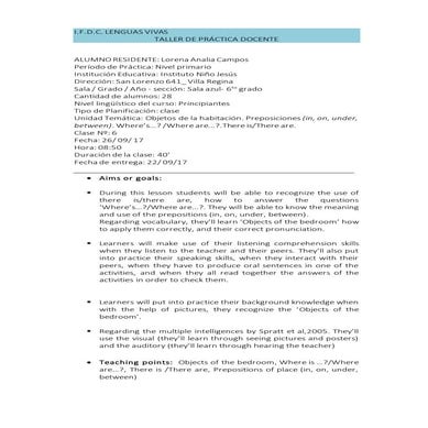 Campos  TPD- lesson 6- primary level - passed