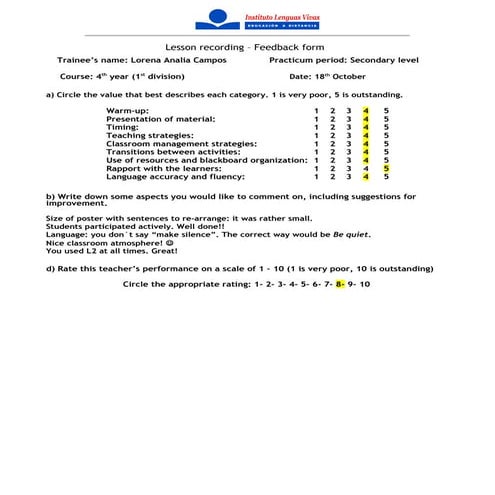 Campos  video - practicum - planilla de observación-lesson 1-secondary level - pass