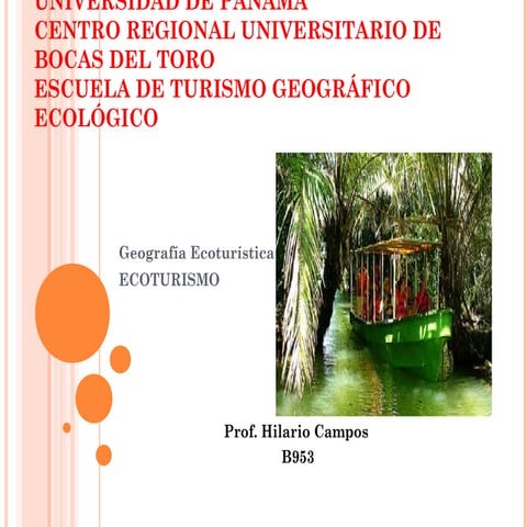 ECOTURISMO