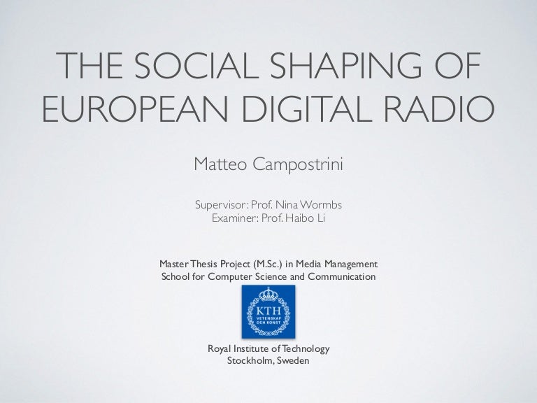 Master thesis presentation structure image