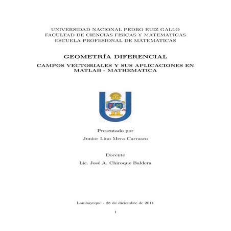 Campos vectoriales con Matlab y Mathematica