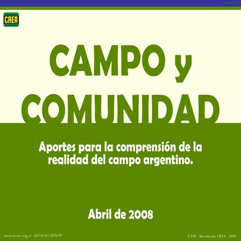 Retenciones Y Conflicto del Campo Argentina 2008 | PPS