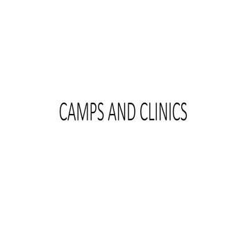 CAMPS AND CLINICS.pptx in community health nursing