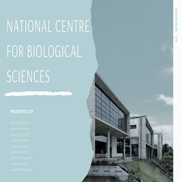 National Centre for Biological Sciences, Bangalore | PDF