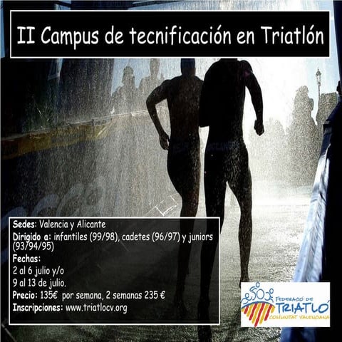 Campus de tecnificación en triatlón 2012