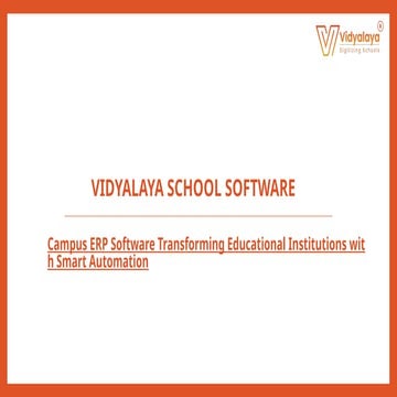 Campus ERP Software Transforming Educational Institutions with Smart Automati...