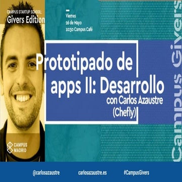 Prototipado de Aplicaciones web con Firebase #CampusGivers