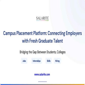 Campus Placement Platform Connecting Employers with Fresh Graduate ...