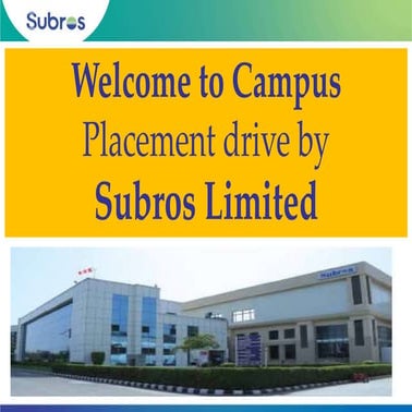Subros Corp PPT.pdfbsja ajabajabajabsjsb | PDF