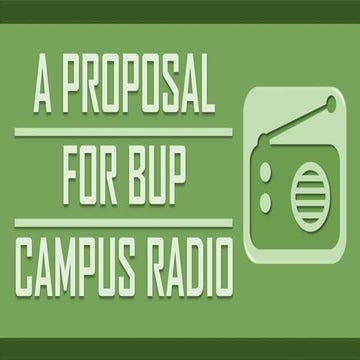 BUP Campus Radio (Proposal) 