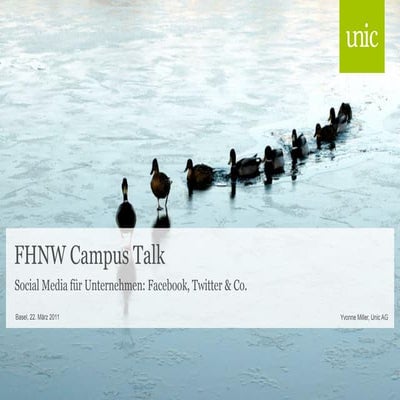 Unic AG - Social Media für Unternehmen: Facebook, Twitter & Co.