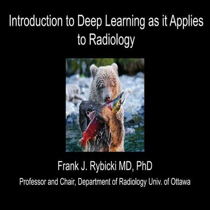 Frankie Rybicki slide set for Deep Learning in Radiology / Medicine