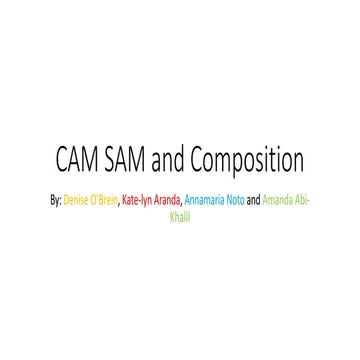 Cam sam and composition powerpoint 