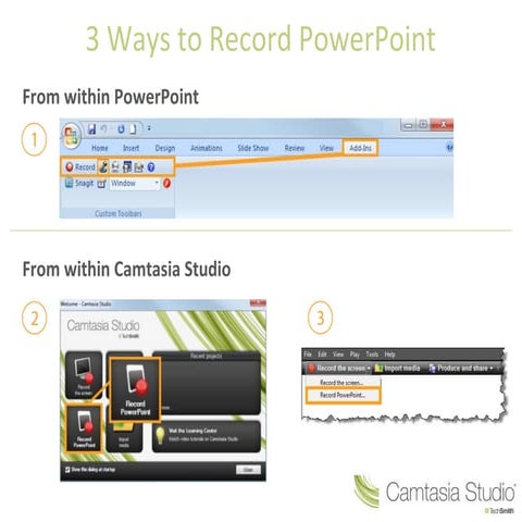 Camtasia getting started guide