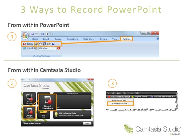 Camtasia getting started guide