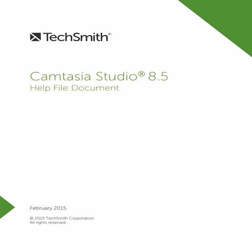 Camtasia studio 8.5_help