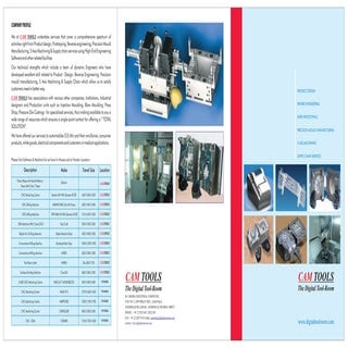 Cam Tools Catalog