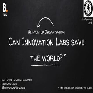 Can Innovation Labs Save The World?