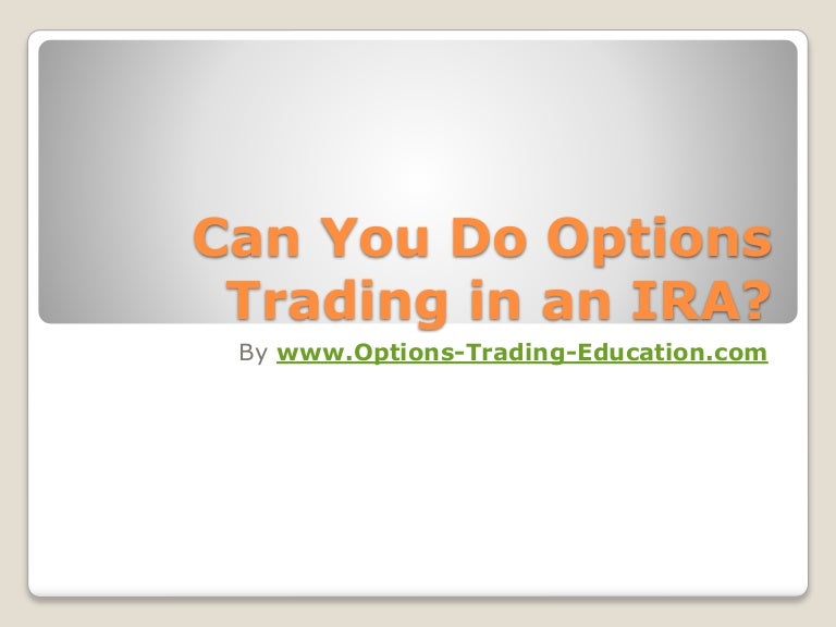 trading options within ira