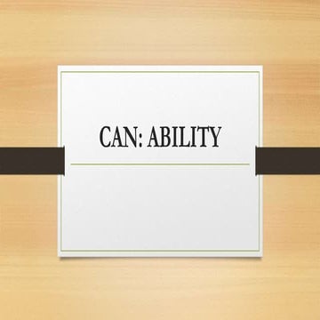 Can ability, permission and different uses