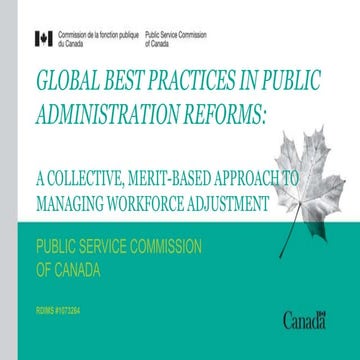 A Collective, merit-based approach to Managing Workforce Adjustment ...