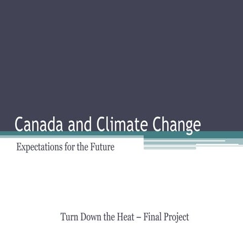 Canada and climate change