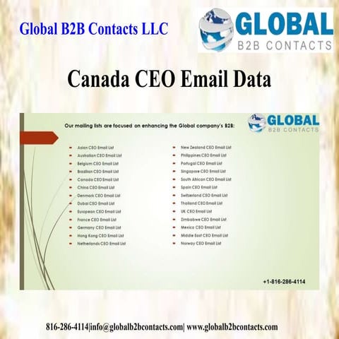 Canada ceo email data