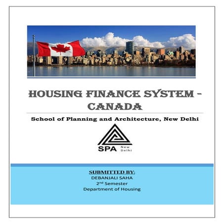 Canada Housing Finance System 