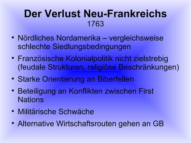 Kanada: Lukas` Geschichtsfolien