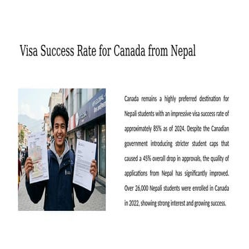 Canada Visa Success Rate for Nepali Students - Complete Guide | PPTX